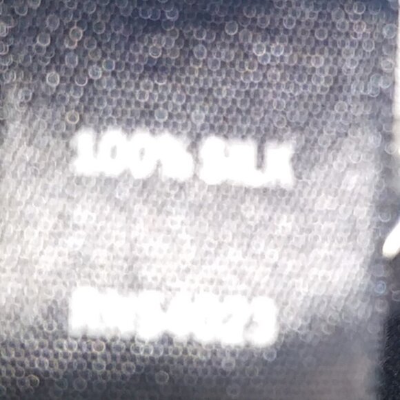 Women's Black Silk Pleated Button Down Tank Top - S - Picture 8 of 14